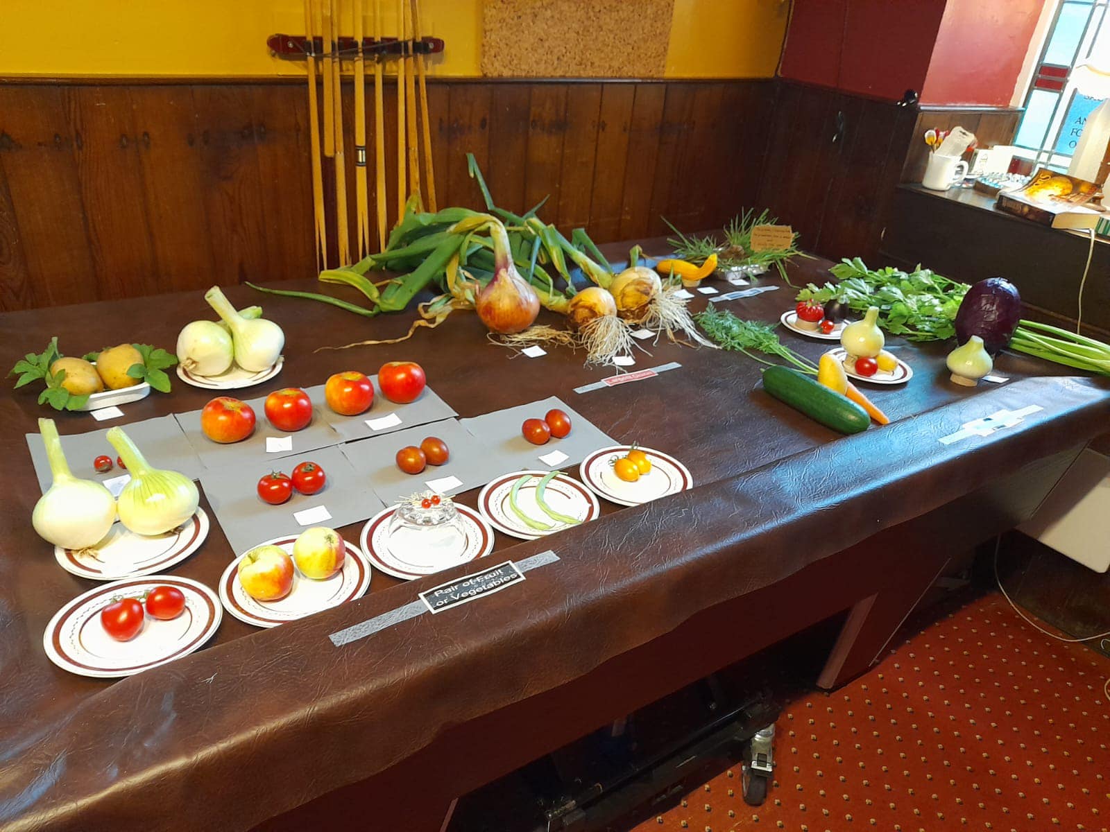 Prize-winning vegetables